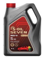 Масло моторное S-OIL 7 RED #9 SP 5W-30 (4л) - E108296 Масло моторное S-OIL 7 RED #9 SP 5W-30 (4л) - E108296