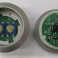 Кнопочный модуль, серебряный пластиковый ободок, янтарная подсветка KM804342G15 Kone
