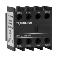 Приставка контактная ПКЛ- 22 04Б-2ТЭ 10А 2НО+2Н3 Texenergo черная