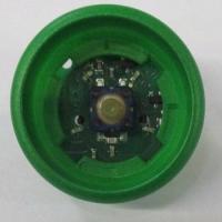 Кнопочный модуль, зеленый высокий ободок, янтарная подсветка KM804343G04 Kone