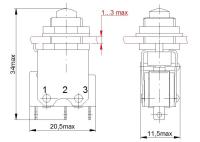 Кнопки малогабаритные ручного управления КМР1
