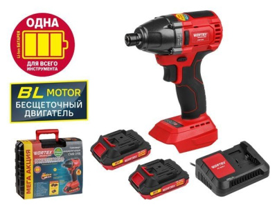 Аккумуляторная ударный гайковерт/винтоверт WORTEX CWR 0118