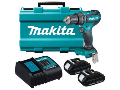 Аккумуляторная ударная дрель-шуруповерт MAKITA LXT DHP 485 SYE