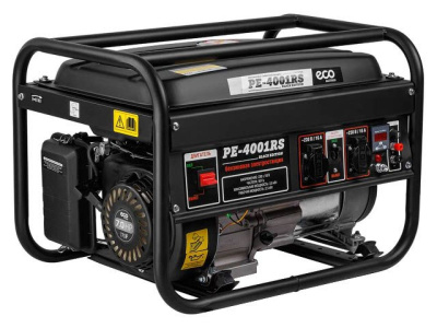 Электрогенератор ECO PE-4001RS ("Black Edition") (2.8 квт, 230 в, бак 15.0 л, вес 38 кг)