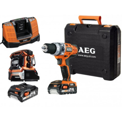 Аккумуляторная дрель-шуруповерт  AEG BSB18C2BL-0