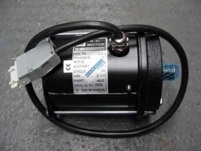 Электродвигатель 200W 220V 1000RPM привода дверей HSDS D2200, круглый разъем, OTIS 2000/GEN2  FBA24350AM1