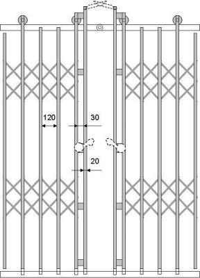 Двери раздвижные двухстворчатые (система боствиг) кабины грузового  обычного лифта пг-287М